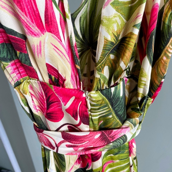 Zara tropical print jumpsuit size medium - Picture 3 of 4